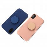 Wholesale iPhone Xs / X Pop Up Grip Stand Hybrid Case (Rose Gold)